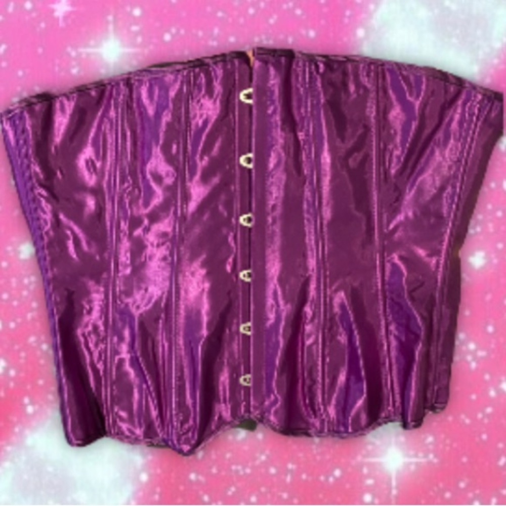 purple corset